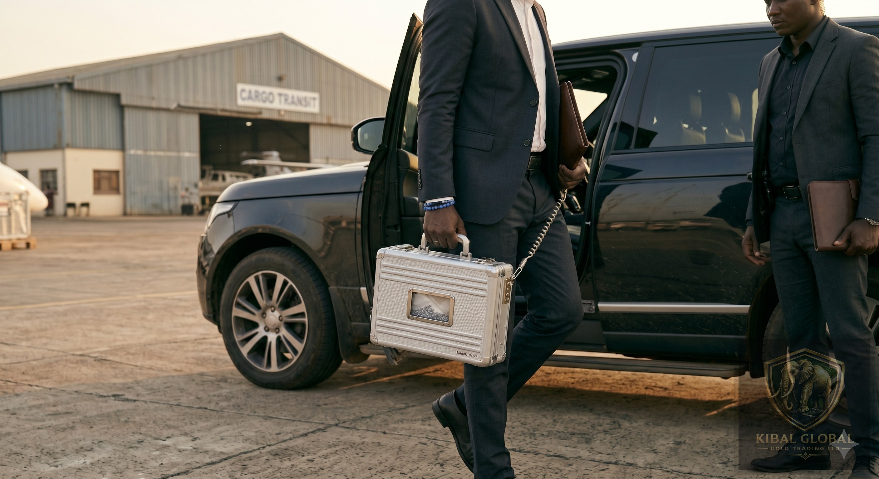 Tactical secure transport of sealed diamond parcel to export hub