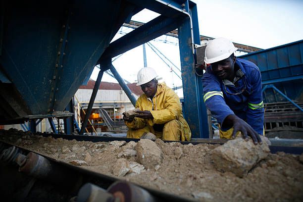 Artisanal gold mining operations in East Africa
