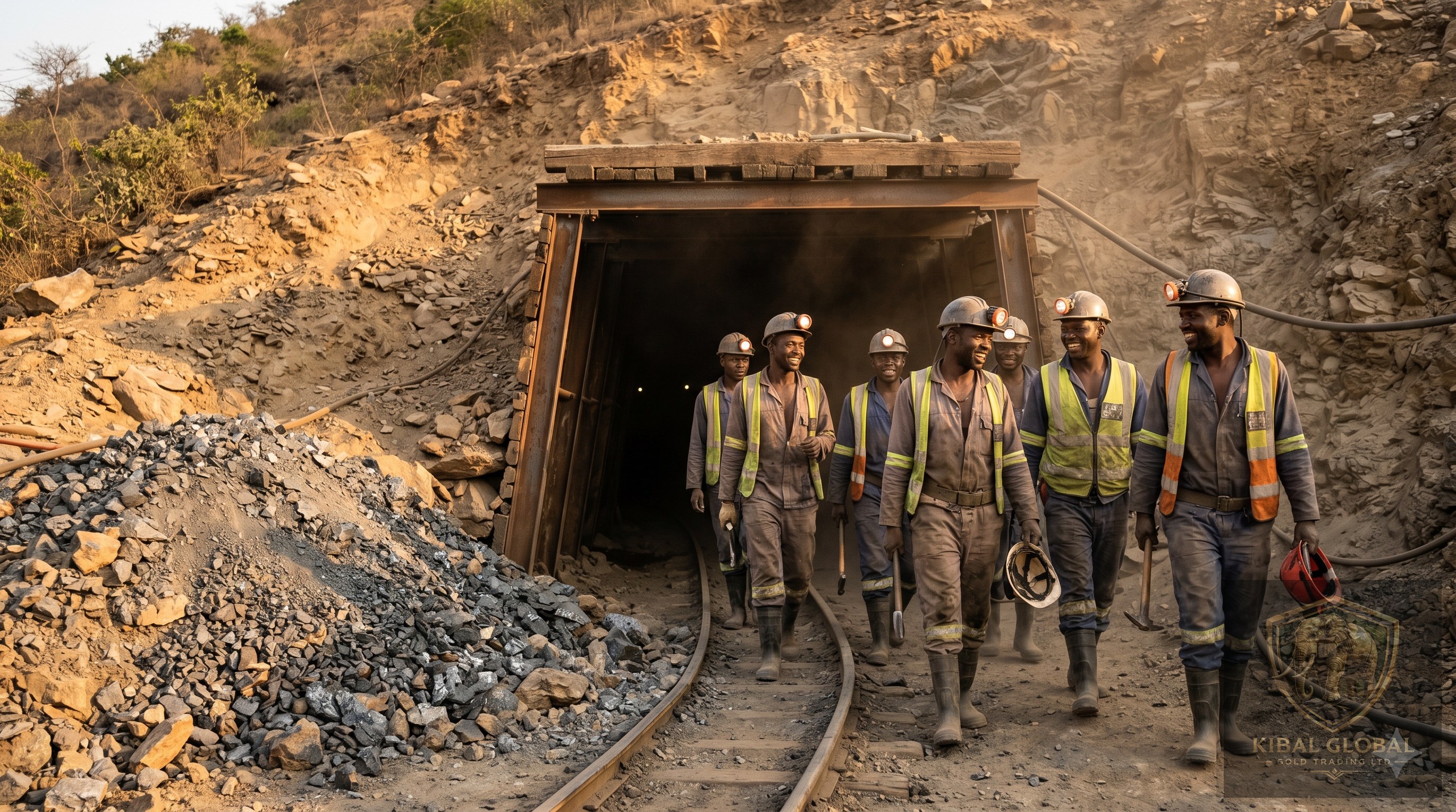Underground silver mine operations in East Africa