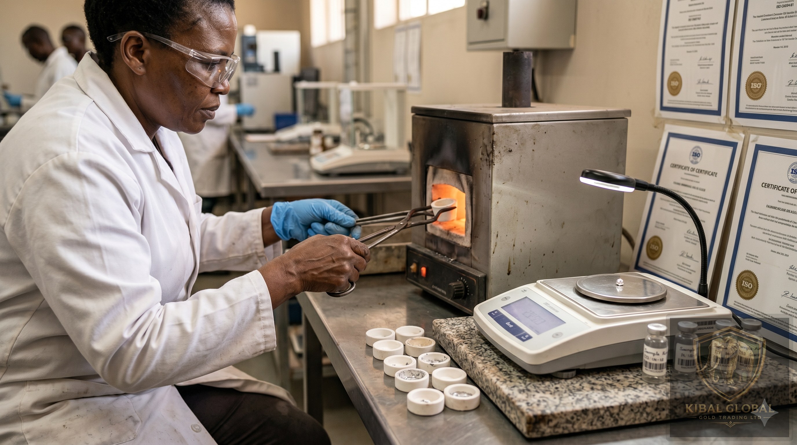 Independent fire assay laboratory testing of silver purity