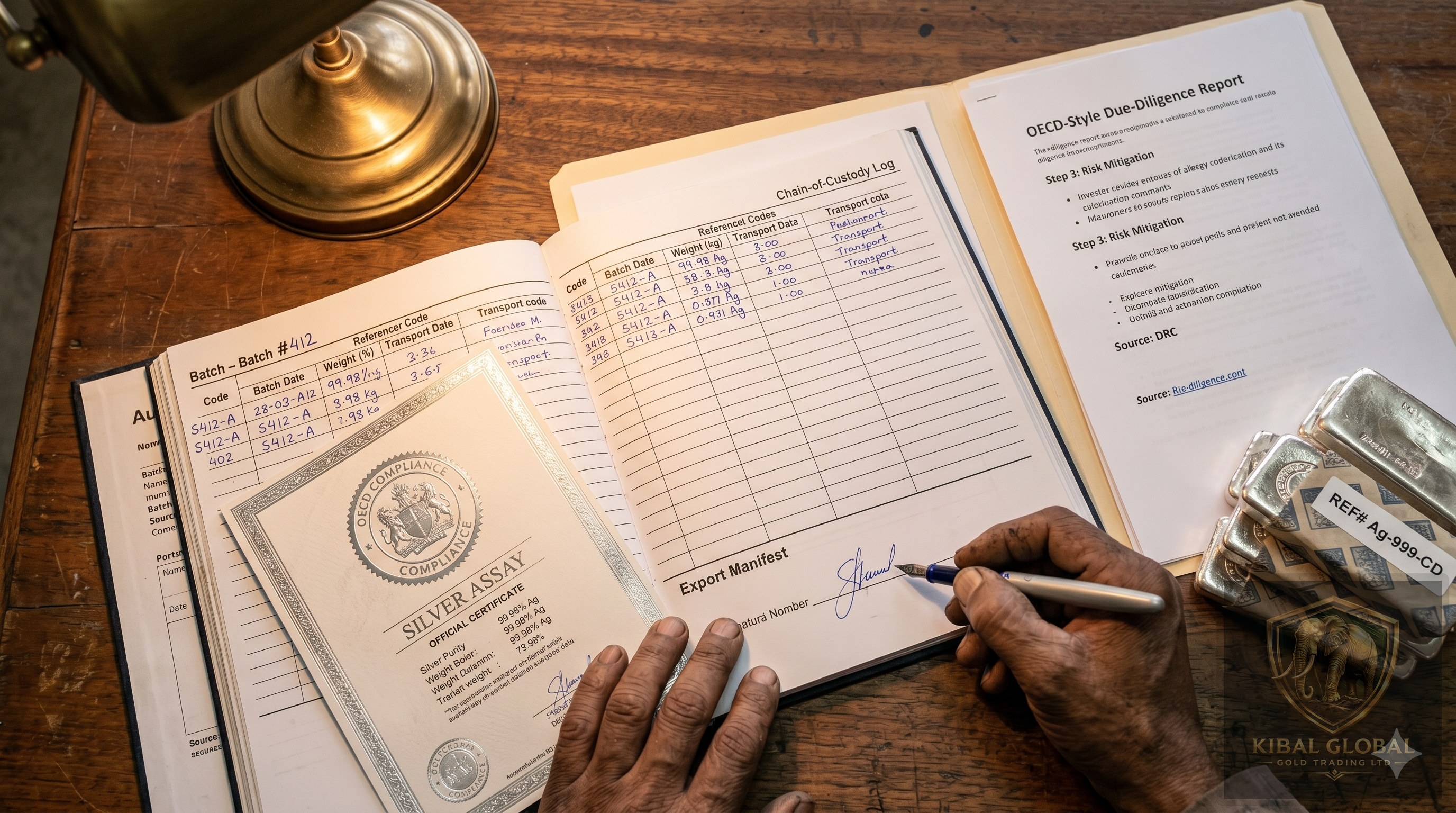 Silver export compliance documentation and LBMA-aligned certification
